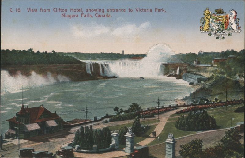 Clifton Hotel, Victoria Park Entrance, Niagara Falls, Canada