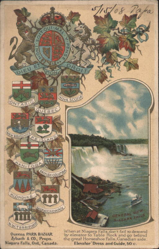 Canadian Coat of Arms, Provincial Shields, Niagara Falls ON Canada