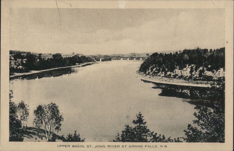 Upper Basin, St. John River at Grand Falls, N.B. NB Canada