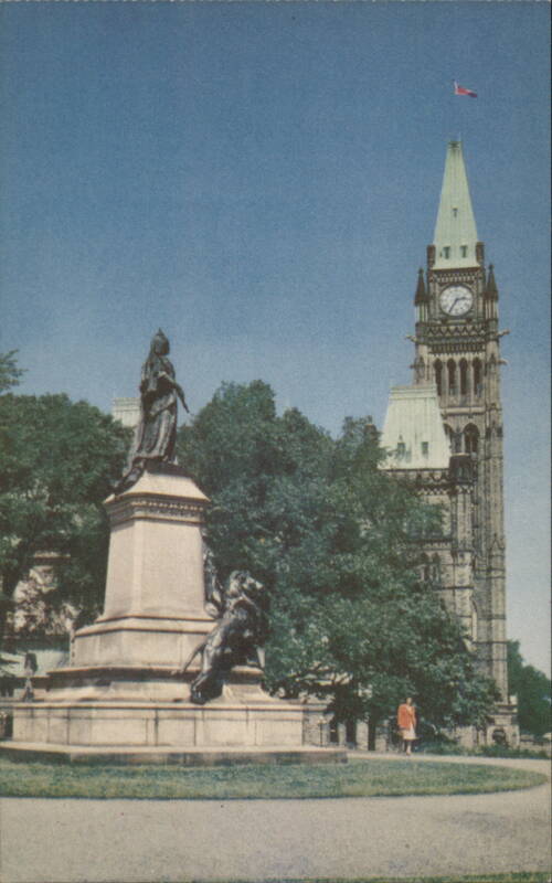 Queen Victoria's Memorial and Peace Tower, Ottawa ON Canada