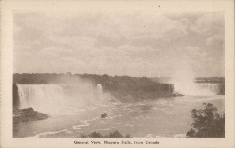 Niagara Falls General View from Canada ON Ontario