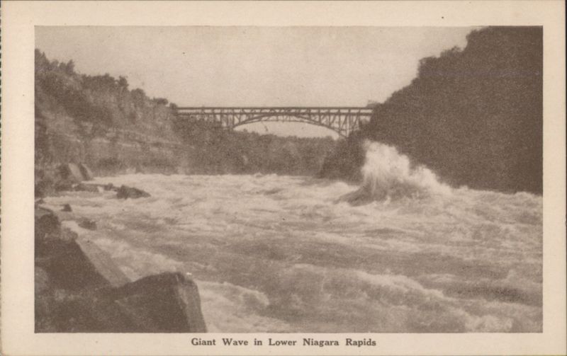 Giant Wave in Lower Niagara Rapids Niagara Falls ON Canada