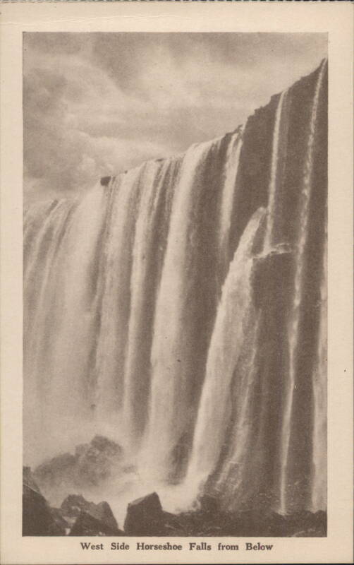 West Side Horseshoe Falls from Below Niagara Falls ON Canada