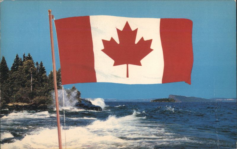 Canada's New Flag, Maple Leaf, Lake View, Dryden ON
