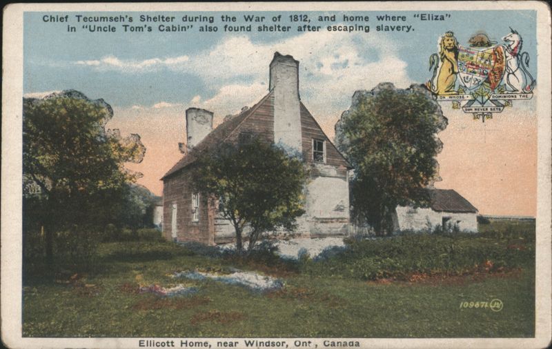Chief Tecumseh's Shelter, 'Eliza's' Home, War of 1812 Windsor ON Canada