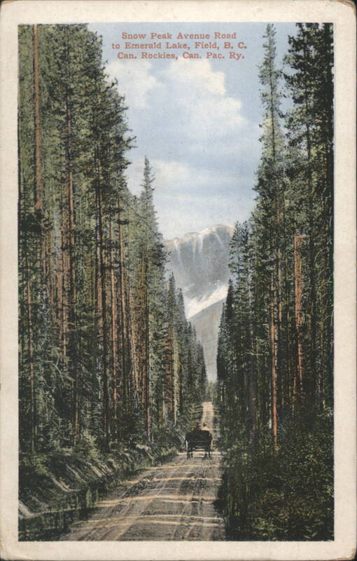 Snow Peak Avenue Road, Emerald Lake, Canadian Rockies Field BC Canada