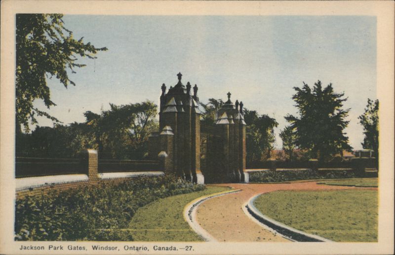 Jackson Park Gates, Windsor, Ontario Canada