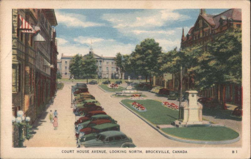 Court House Avenue, Looking North Brockville Canada