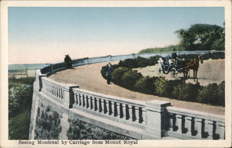 Seeing Montreal by Carriage from Mount Royal QC Canada