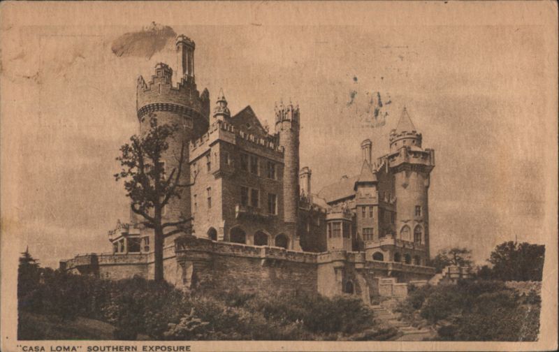 Casa Loma Southern Exposure Toronto Castle Canada Ontario