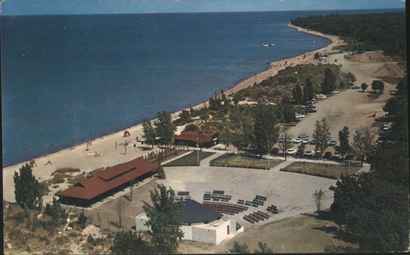 Canatara Park, Sarnia, ON - Beach, Band Shell, Lake Huron Canada
