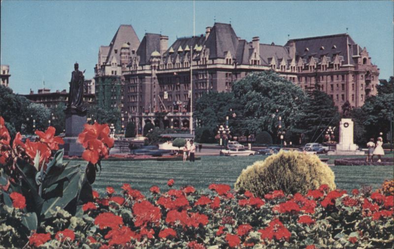 Empress Hotel, Victoria, BC, from Parliament Gardens Canada