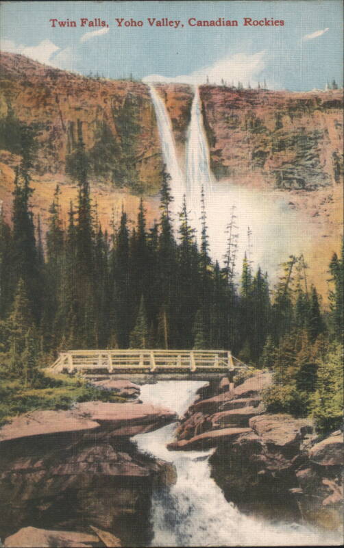 Twin Falls, Yoho Valley, Canadian Rockies BC Canada