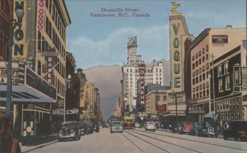 Granville Street, Vancouver, BC, Canada British Columbia
