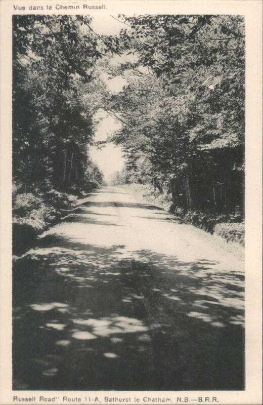 Russell Road Route 11-A, Bathurst to Chatham, NB Canada