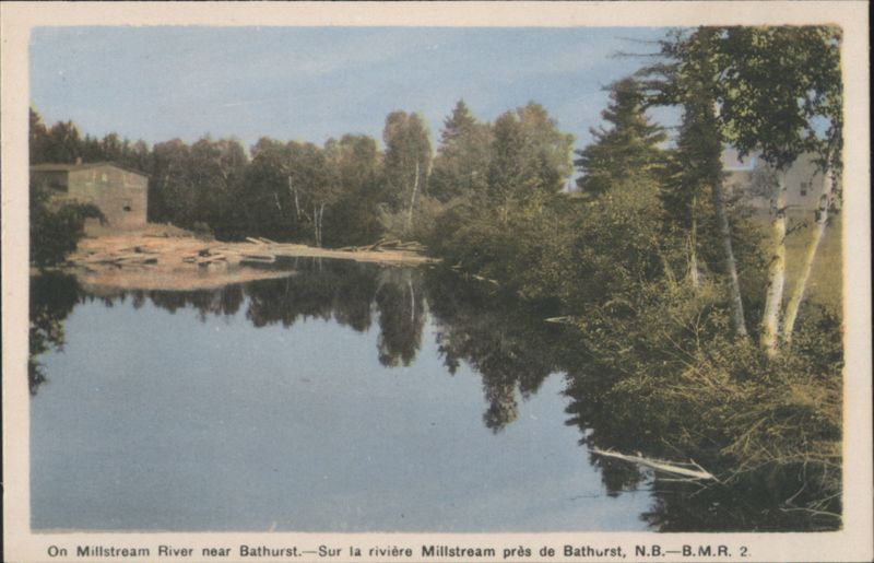 On Millstream River near Bathurst, NB Canada New Brunswick
