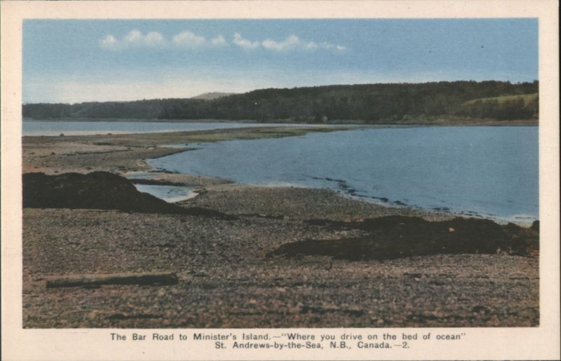 The Bar Road to Minister's Island, St. Andrews-by-the-Sea NB Canada