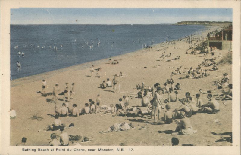 Bathing Beach at Point du Chene, near Moncton, N.B. NB Canada