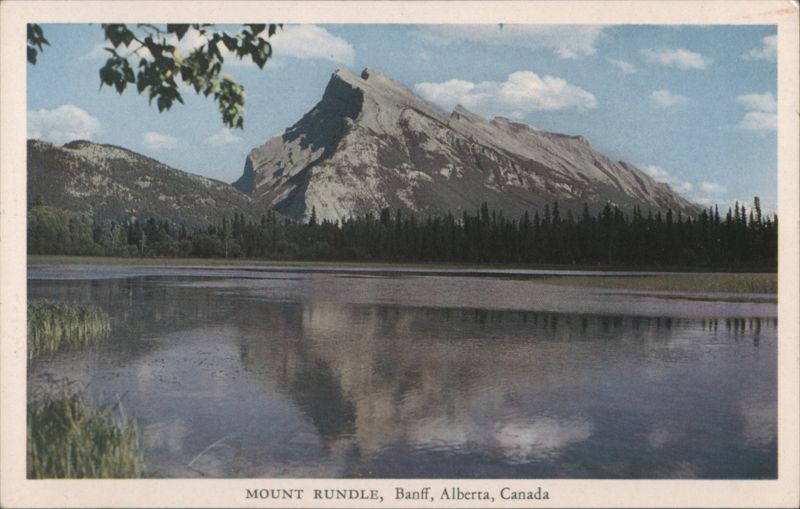 Mount Rundle with Lake Reflection Banff AB Canada Alberta