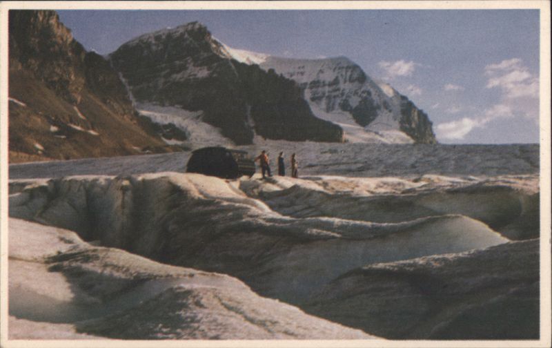 Snowmobile on Athabasca Glacier, Jasper National Park Canada