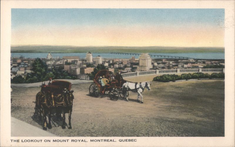 The Lookout on Mount Royal, Montreal QC Canada Quebec