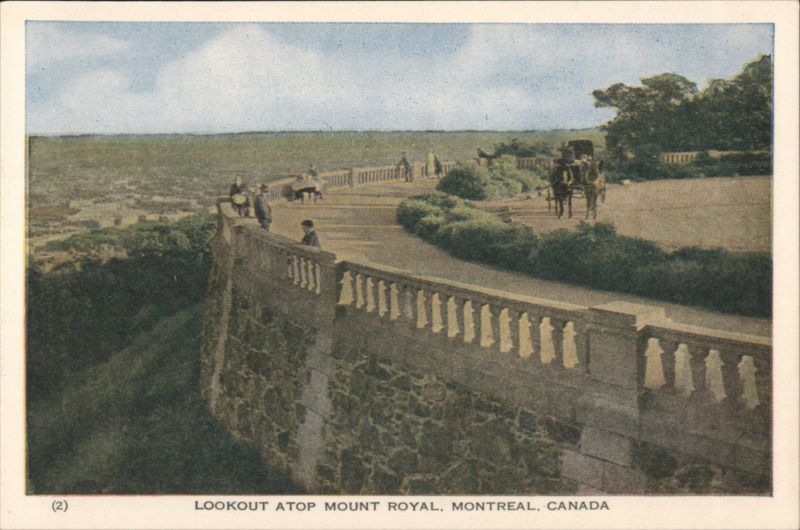 Lookout Atop Mount Royal, Montreal QC Canada Quebec