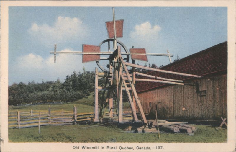 Old Windmill in Rural Quebec QC Canada