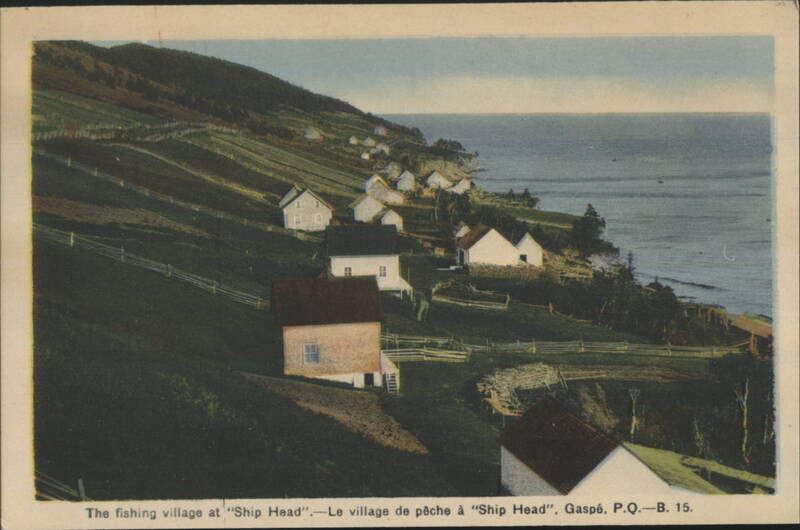 Fishing Village at Ship Head, Gaspé, Quebec QC Canada