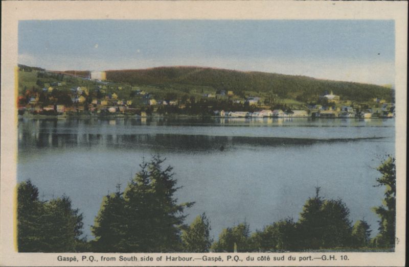 Gaspé, PQ from South Side of Harbour Canada Quebec