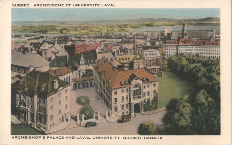 Archbishop's Palace and Laval University Quebec Canada