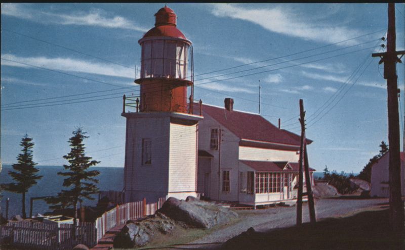 Lighthouse along Gaspé Highway, Cap Chat, QC Canada