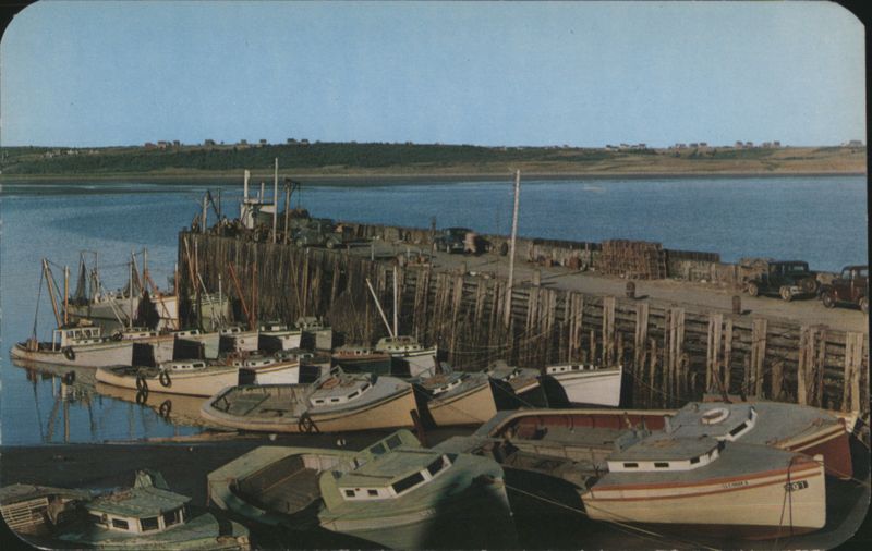 Evening Light Cape St. Mary, NS Fishing Boats Harbor Canada