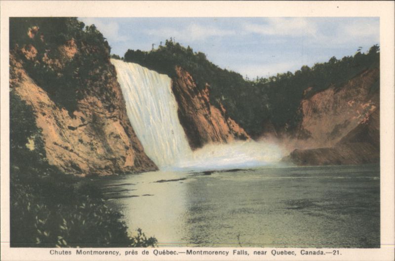 Montmorency Falls, near Quebec, Canada QC