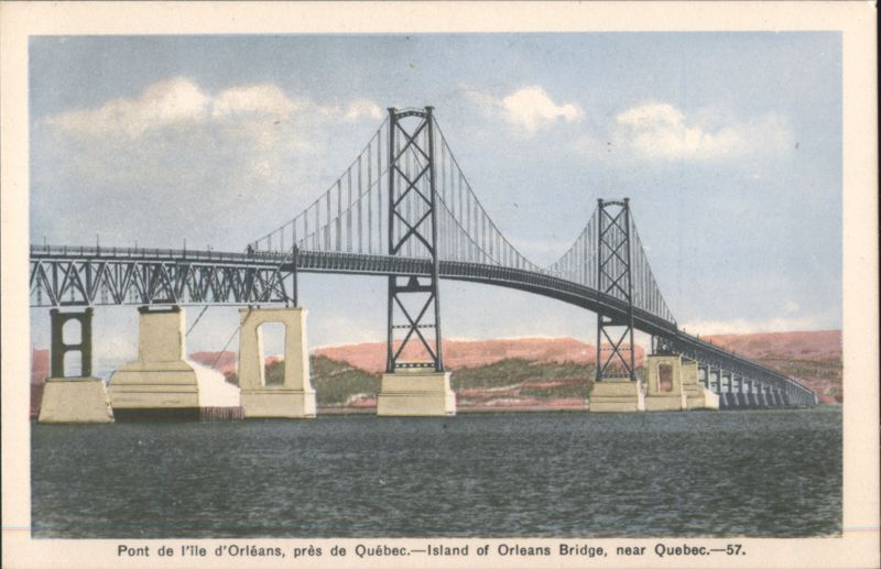 Island of Orleans Bridge, near Quebec QC Canada