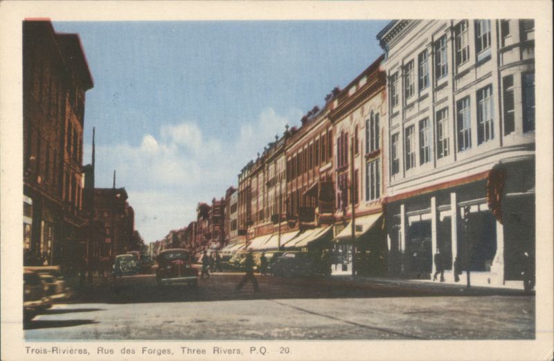 Trois-Rivières, QC - Rue des Forges Street Scene Canada