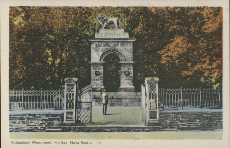 Sebastopol Monument with Lion, Halifax, NS Canada Nova Scotia