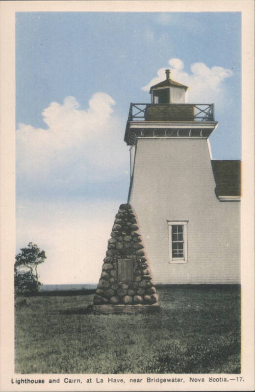 Lighthouse and Cairn, La Have, Nova Scotia NS Canada