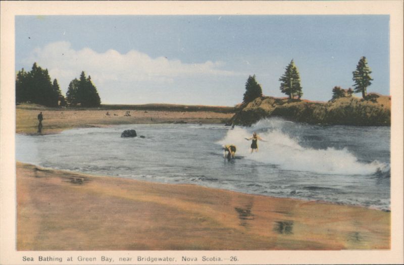 Sea Bathing at Green Bay, near Bridgewater NS Canada