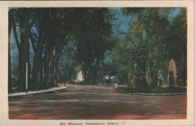 War Memorial, Hawkesbury, Ontario Canada