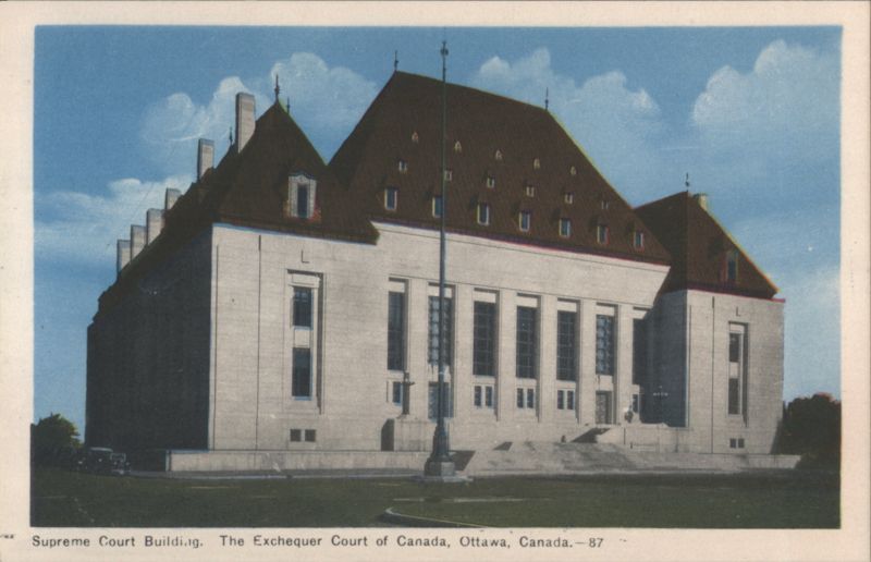Supreme Court Building, Exchequer Court of Canada Ottawa ON