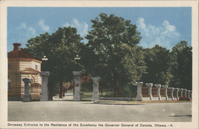 Driveway Entrance Residence Governor General of Canada, Ottawa ON