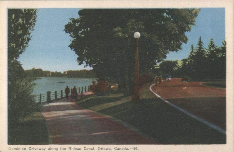 Dominion Driveway along the Rideau Canal, Ottawa, Canada.