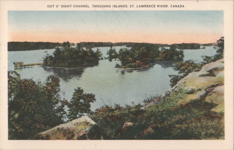 Out O' Sight Channel, Thousand Islands, St. Lawrence River Canada