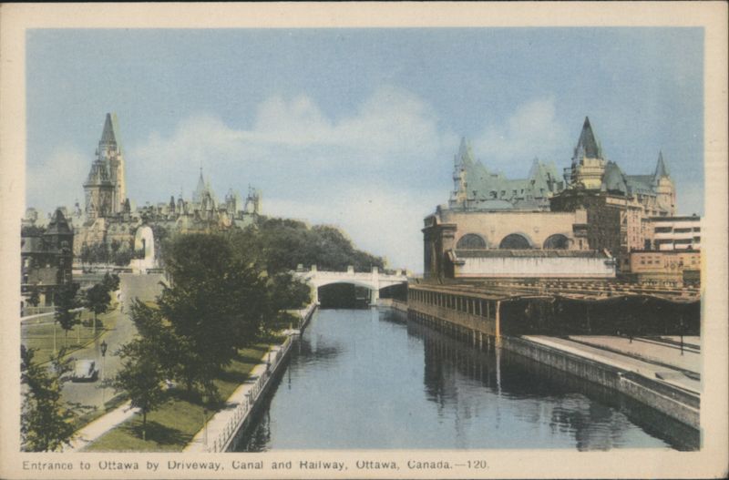 Ottawa Canal, Parliament Hill & Château Laurier ON Canada