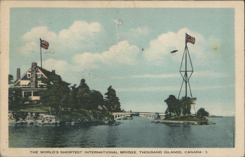 World's Shortest International Bridge, Thousand Islands Canada