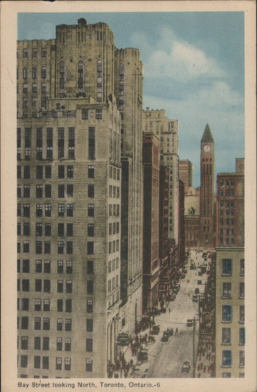 Bay Street looking North, Toronto, Ontario Canada