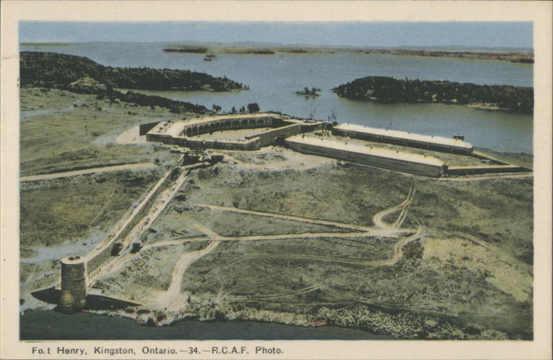 Fort Henry Aerial View, Kingston, Ontario Canada R.C.A.F. Photo