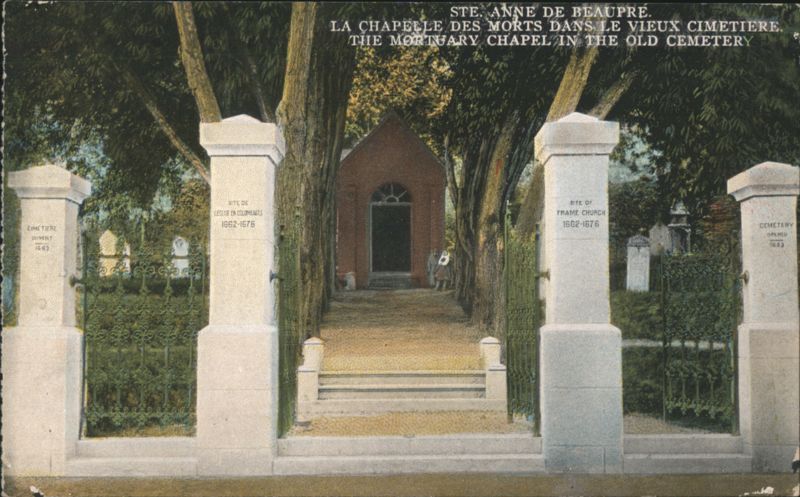 Ste. Anne de Beaupré Mortuary Chapel in Old Cemetery QC Canada