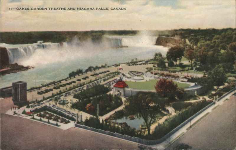 Oakes Garden Theatre and Niagara Falls, Canada ON Ontario