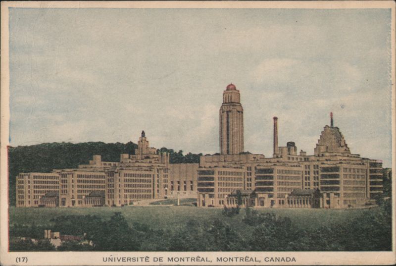 Université de Montréal Campus View Montreal Canada